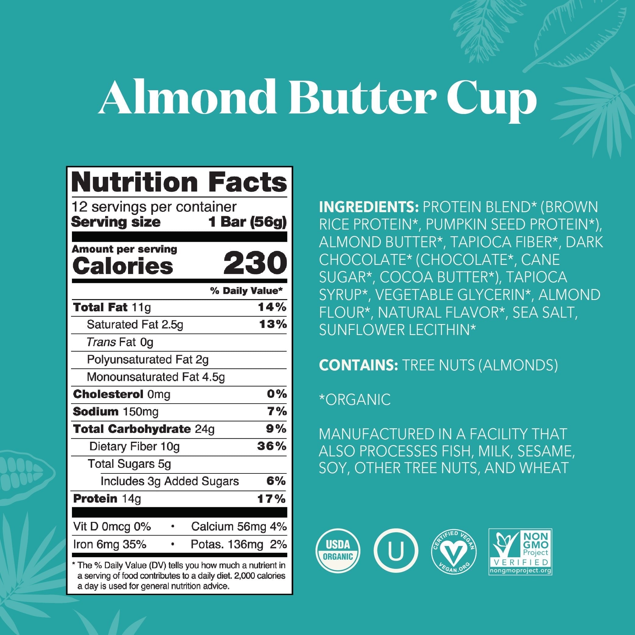 Almond Butter Cup - Protein Bars