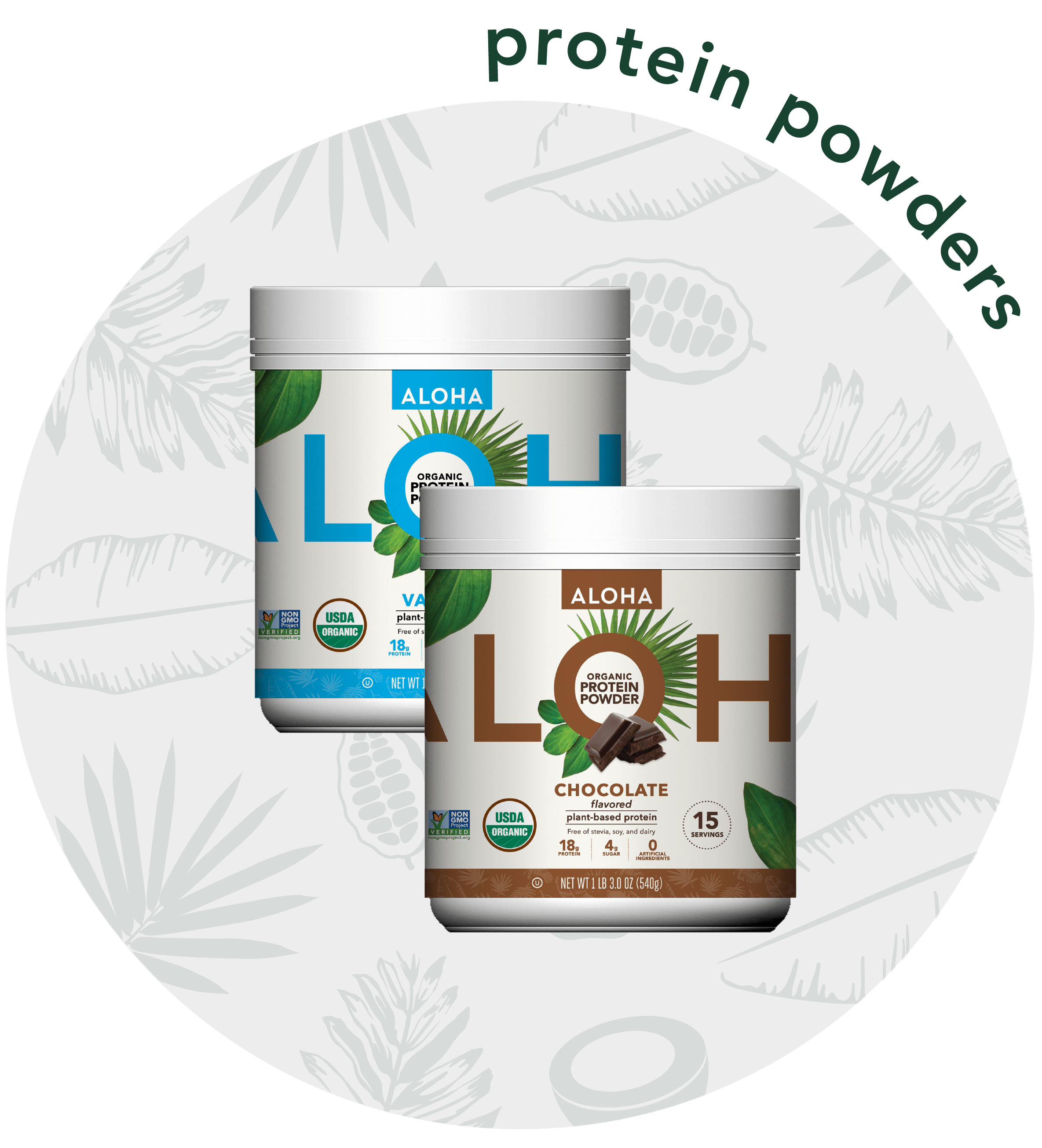 Chocolate + Vanilla Protein Powder Combo