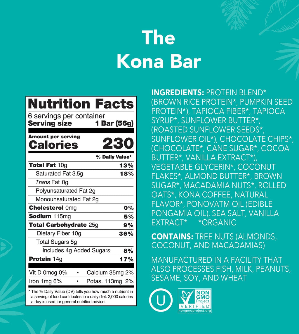 The Kona Bar - Protein Bars