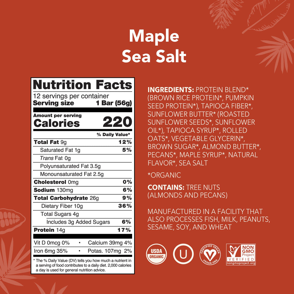 Maple Sea Salt - Protein Bars