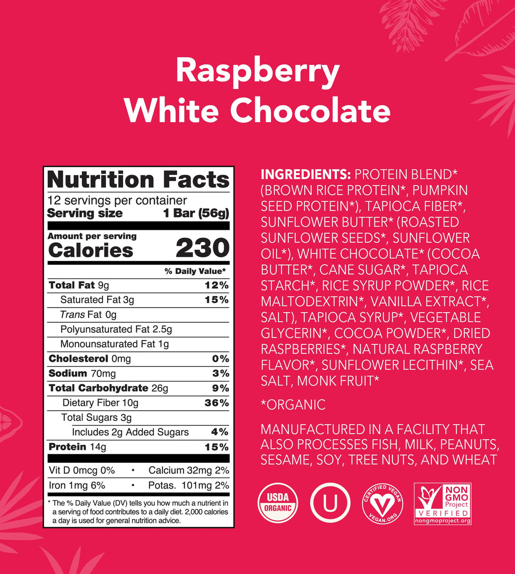Raspberry White Chocolate - Protein Bars